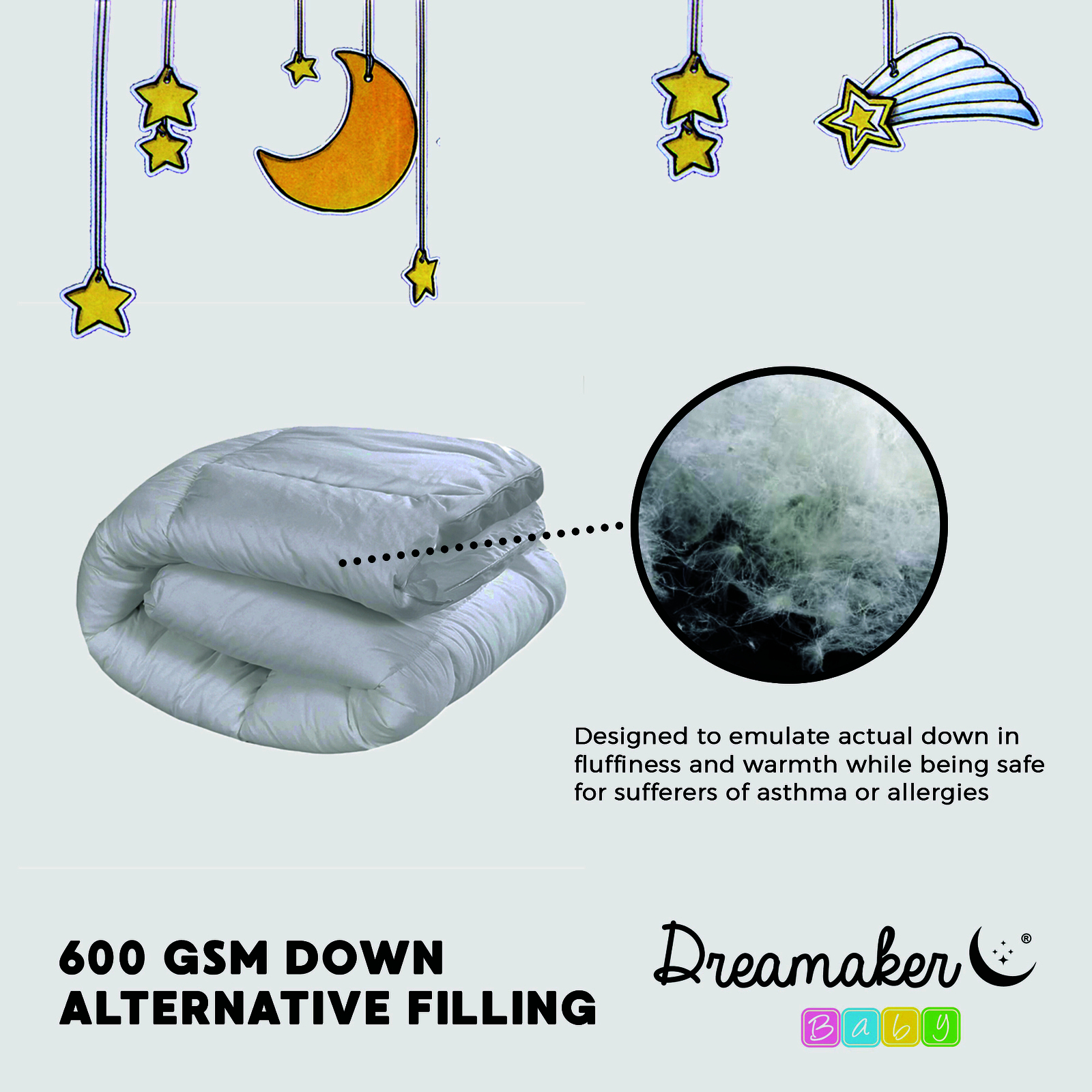 600 Gsm Baby Cot Mattress Topper Washable Cotton Cover Boori