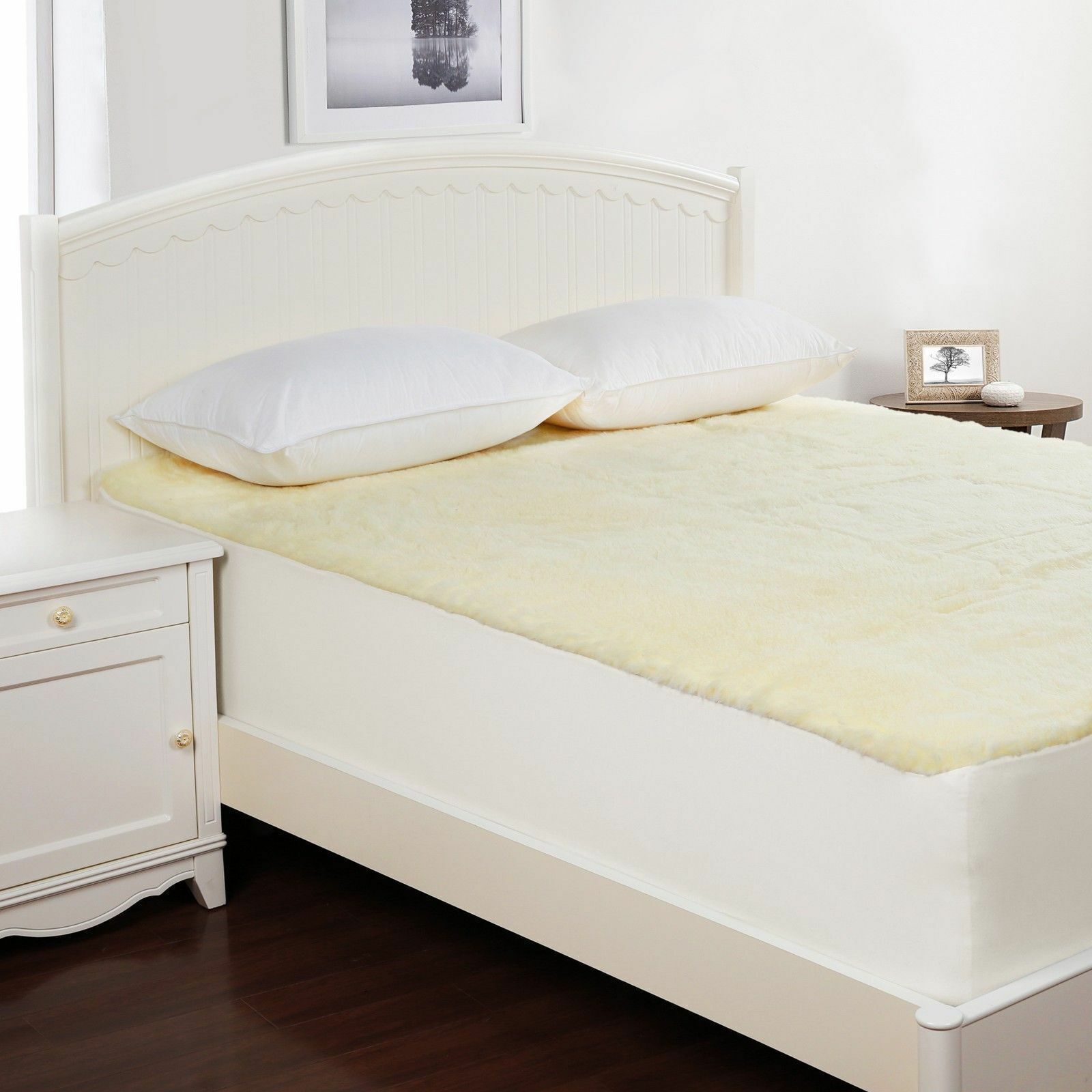 Dreamaker 300Gsm Wool Fleece Mattress Underlay Queen Bed
