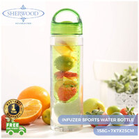 Sherwood 700Mls Fruit & Tea Infusion Water Bottle Green