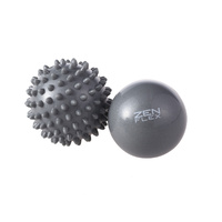 Zen Flex Fitness Trigger Point Massage Ball Set - Grey - 6.5Cm