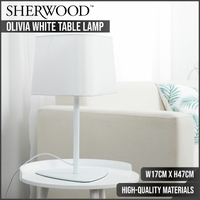 Sherwood Lighting Olivia White Table Lamp Large