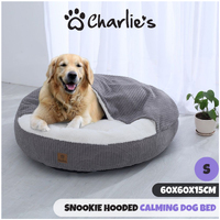 Charlie's Snuggle Hooded Pet Nest Silver - Small