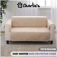 Charlie's Cosy Cover Quilted Sofa Cover Protector For Loveseat