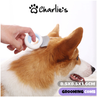 Charlie's Pet Grooming Comb - Blue