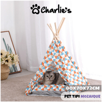 Charlie's Pet Tipi Tent Mozaique Large 80*70*72Cm