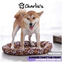 Charlie's Pawtton Print Bolsterd Summer Gel Pet Cooling Mat - Medium
