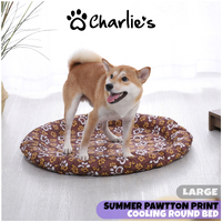 Charlie's Pawtton Print Bolsterd Summer Gel Pet Cooling Mat - Large