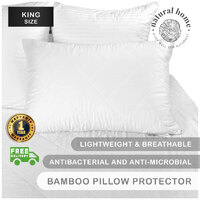 Natural Home Bamboo Pillow Protector King Size