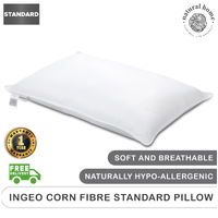 Natural Home Ingeo Corn Fibre Standard Pillow - White - Standard