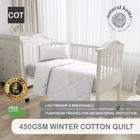 Natural Home Winter Ingeo Quilt 450gsm White Queen Bed