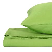 Natural Home Bamboo Quilt Cover Set Super King Bed Green