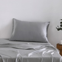 Natural Home 25 Momme Premium Mulberry Silk Pillowcase Grey Standard ( 48X73X15Cm )