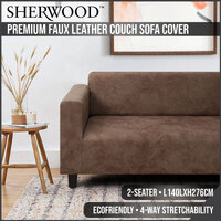 Sherwood Home Premium Snowflake woolen Sofa Cover Light Leather 2 Seater