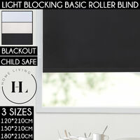 Home Living Basic Roller Blind Black 150*210Cm