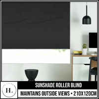 Home Living Sunshade Roller Blind Black 120*210Cm