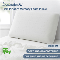 Dreamaker Firm Pincore Memory Foam Pillow - 65 X 40Cm 