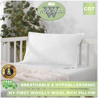 Wooltara My First Woolly Australian Wool Rich Cot Size Pillow
