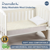 Dreamaker Baby Washable Wool Cot Underlay Boori