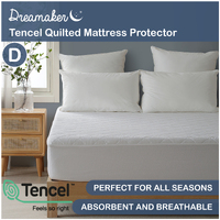 Natural Home Tencel Quilted Mattress Protector Double Bed 