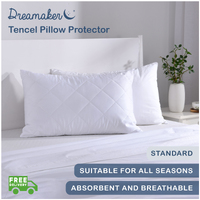 Dreamaker Tencel Pillow Protector Standard