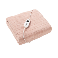 Dreamaker Coral Fleece Electric Heated Throw Blanket Blush - 160 x 120cm