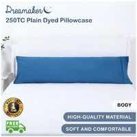 Dreamaker 250Tc Plain Dyed Body Pillowcase - 150X50Cm Teal