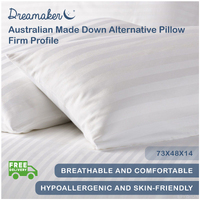 Dreamaker Australian Made Down Alternative Pillow Firm Profile