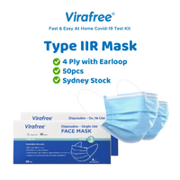 Level 3 Type IIR 4 Ply Surgical Mask - 50 Pack