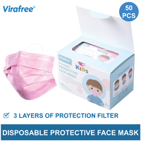 Children Face mask Pink  50pcs
