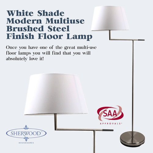 Sherwood Modern Floor Lamp White