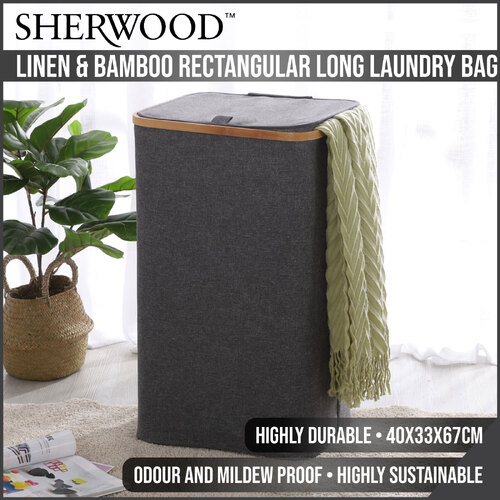 Sherwood Polyester Cotton And Viscose Blend Rectangular Foldable Laundry Basket
