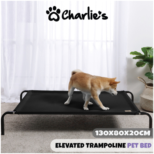 Charlie's Pet Trampoline Hammock Bed Xl 130*80*20Cm Black