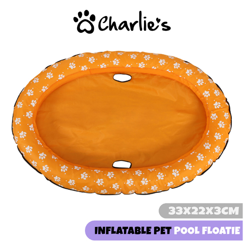 Charlie's Inflatable Pet PoolÃ¢ Floatie Orange