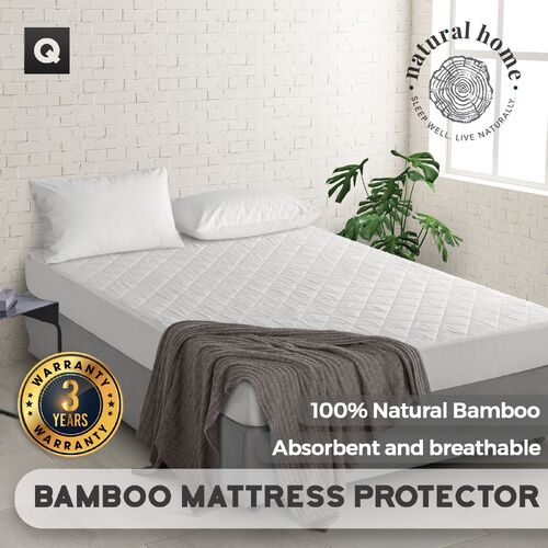 Natural Home Bamboo Mattress Protector King Bed