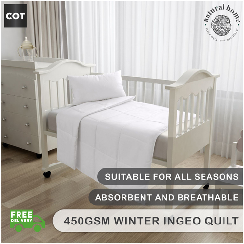 Natural Home Winter Ingeo Quilt 450Gsm Cot