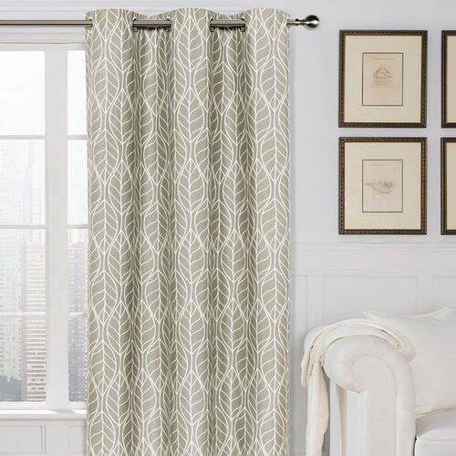 Home Living Blockout Hawaii 6 Eyelet Curtain Window 120 x 213 cm Single  Pack