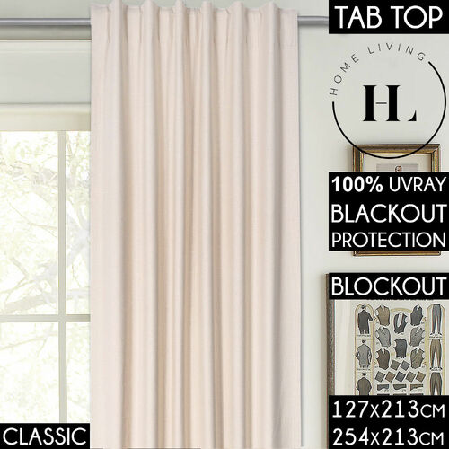 Home Living Linen Classic Metro Blockout Curtains Concealed Tab Top Shades Blackout Curtain