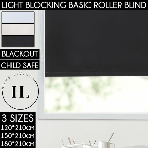 Home Living Basic Roller Blind Black 120*210Cm