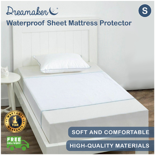 Dreamaker Waterproof Sheet Mattress Protector - Single Bed 