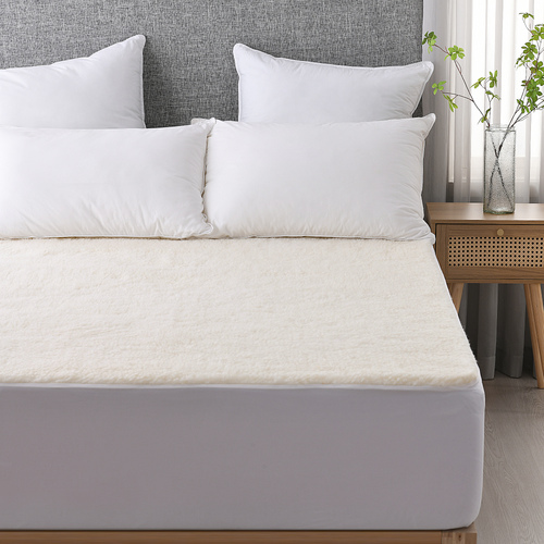 Dreamaker 300Gsm Wool Fleece Mattress Underlay - Super King Bed