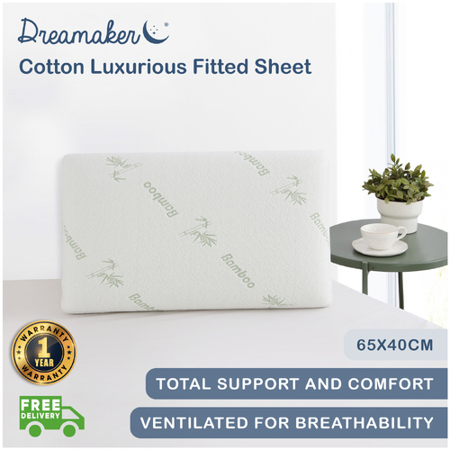 Dreamaker Eucalyptus Infused Memory Foam Pillow - 65 X 40 Cm