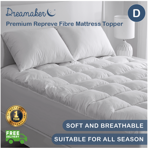 Dreamaker Repreve 900Gsm Mattress Topper - Double Bed