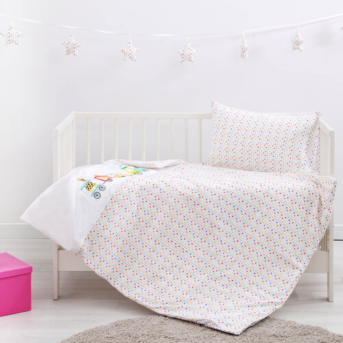 Dreamaker Baby Printed Cot Quilt Cover Set