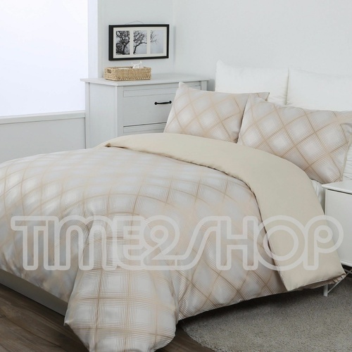 Dreamaker Jacquard Quilt Cover Set Nest - Double Bed  
