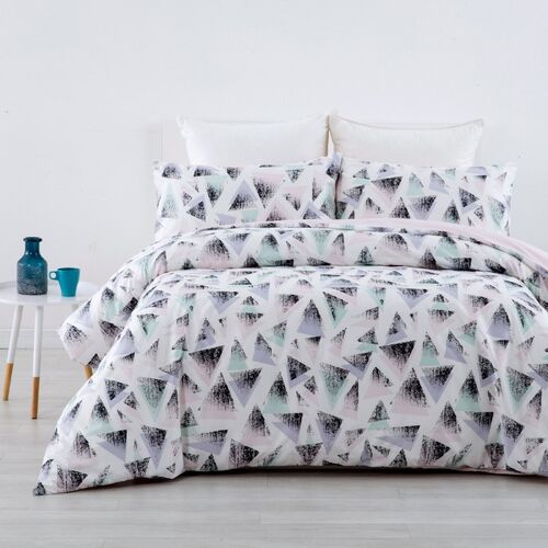 Dreamaker Printed Quilt Cover Set Ella - Double Bed