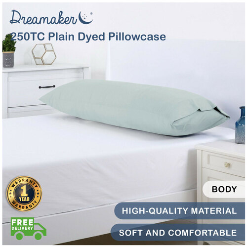Dreamaker 250Tc Plain Dyed Body Pillowcase - 150X50Cm Mint