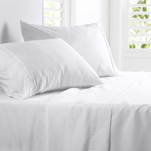 Dreamaker Plain Dyed Microfibre Standard Pillowcase - White (2 Pack)