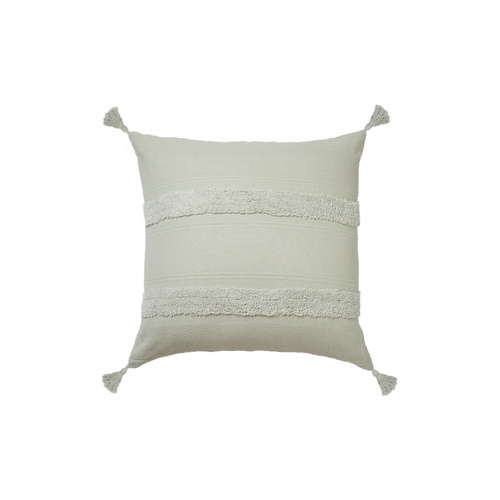 Accessorize Bedroom Collection Indra Tassel Grey European Cushion 