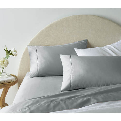 Grey 1900TC Cotton Rich Sheet Set - King Bed